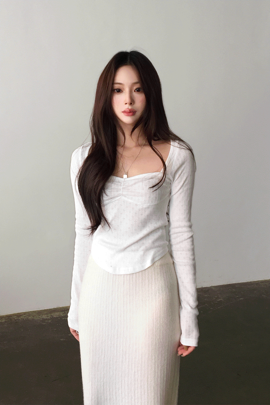 리몽 셔링 긴팔티 - 2color