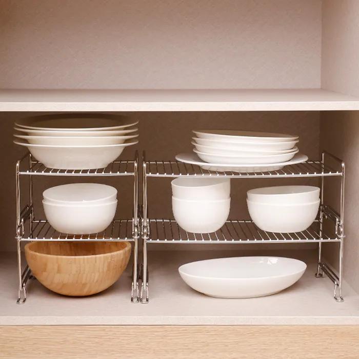 스텐 블럭형 다단 멀티 정리 선반 3size