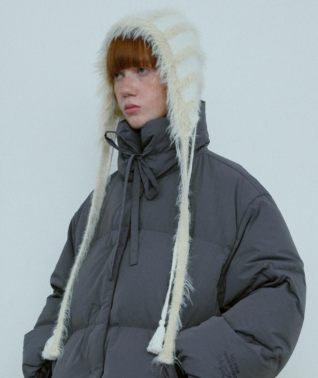 Strap Fur Hat [Ivory]