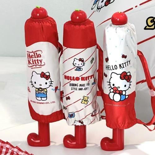 헬로키티 애플부츠 수동우산 캐릭터 UV