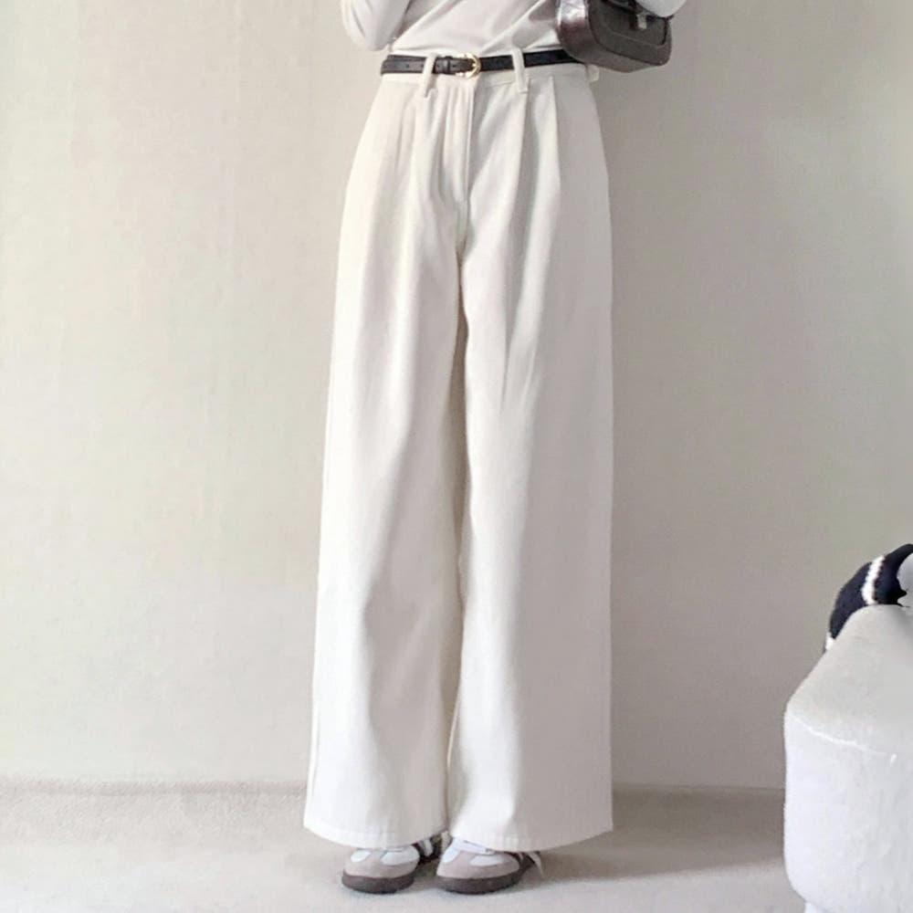 기모와이드데님 밍크바지 화이트데님 와이드팬츠 프라임
