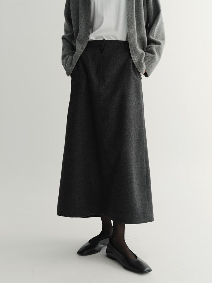 LOE MAXI SKIRT (CHARCOAL)