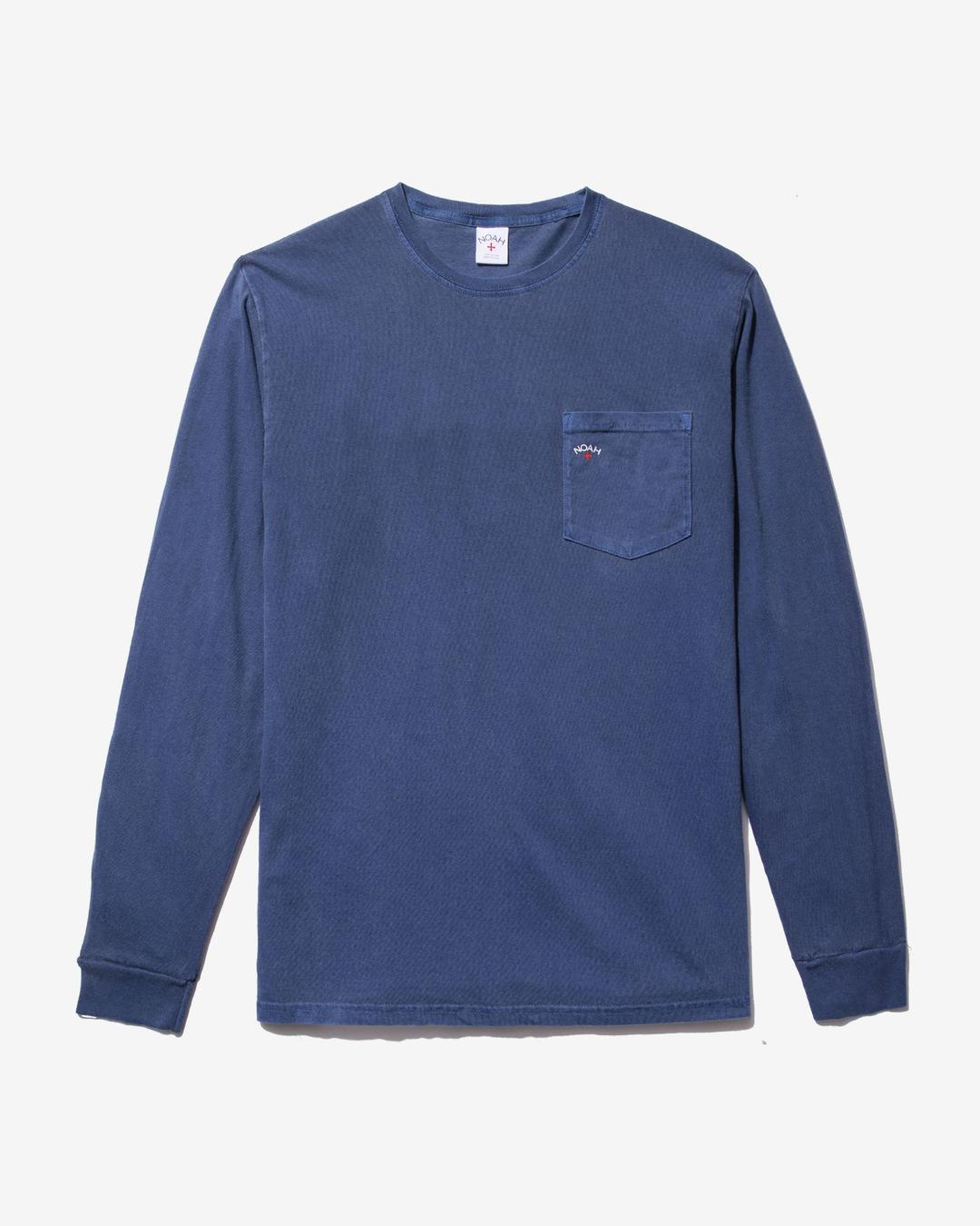 Classic Long Sleeve Pocket Tee - Navy / XS