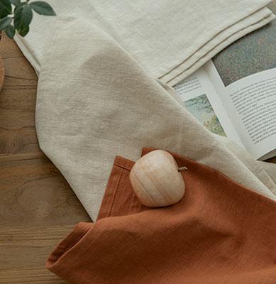 렌토 린넨 키친크로스