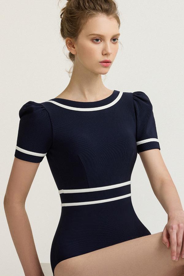 보이 모노키니 네이비