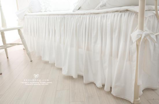 프렌치.french 광목 베드스커트