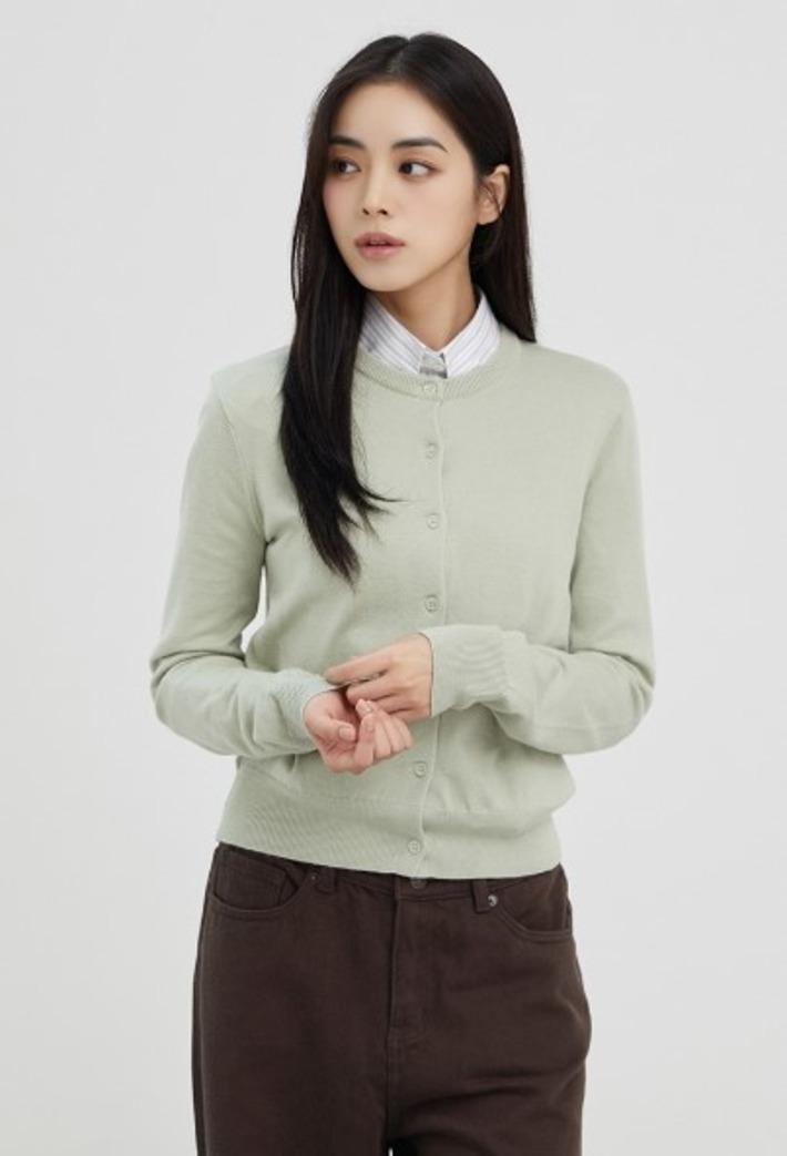 [소프트얀] 라운드넥 카디건_SPCKF49W01