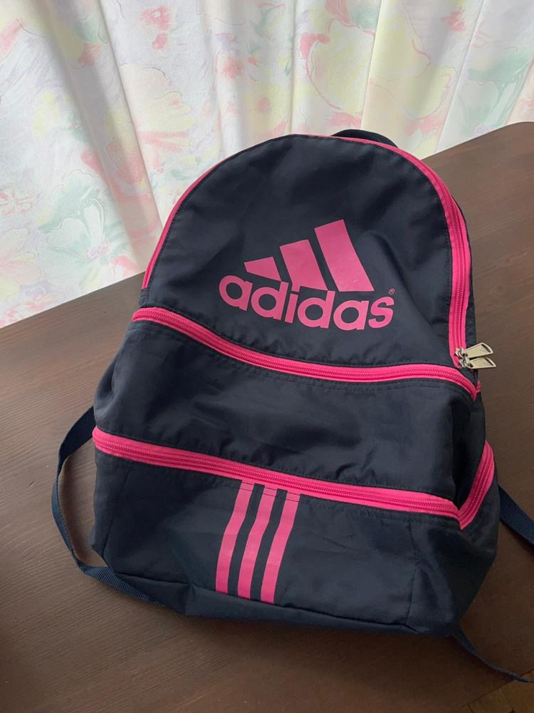 [중고] adidas pink logo backpack