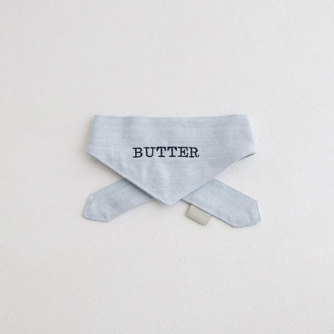 데님 네이밍 스카프 (Light blue)