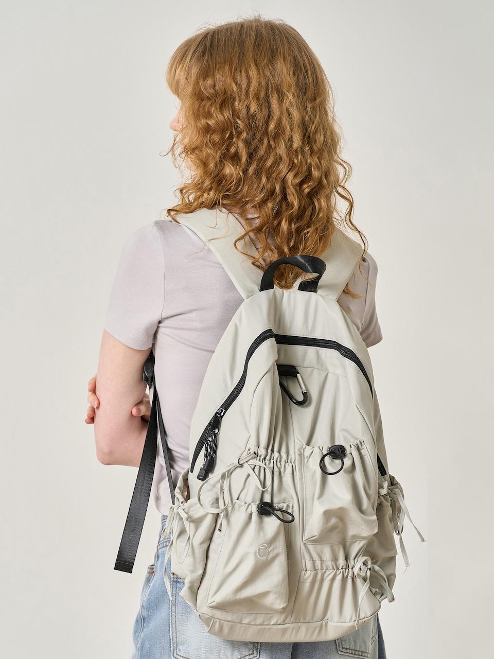 엘리오티 Nylon Wrinkle BackPack