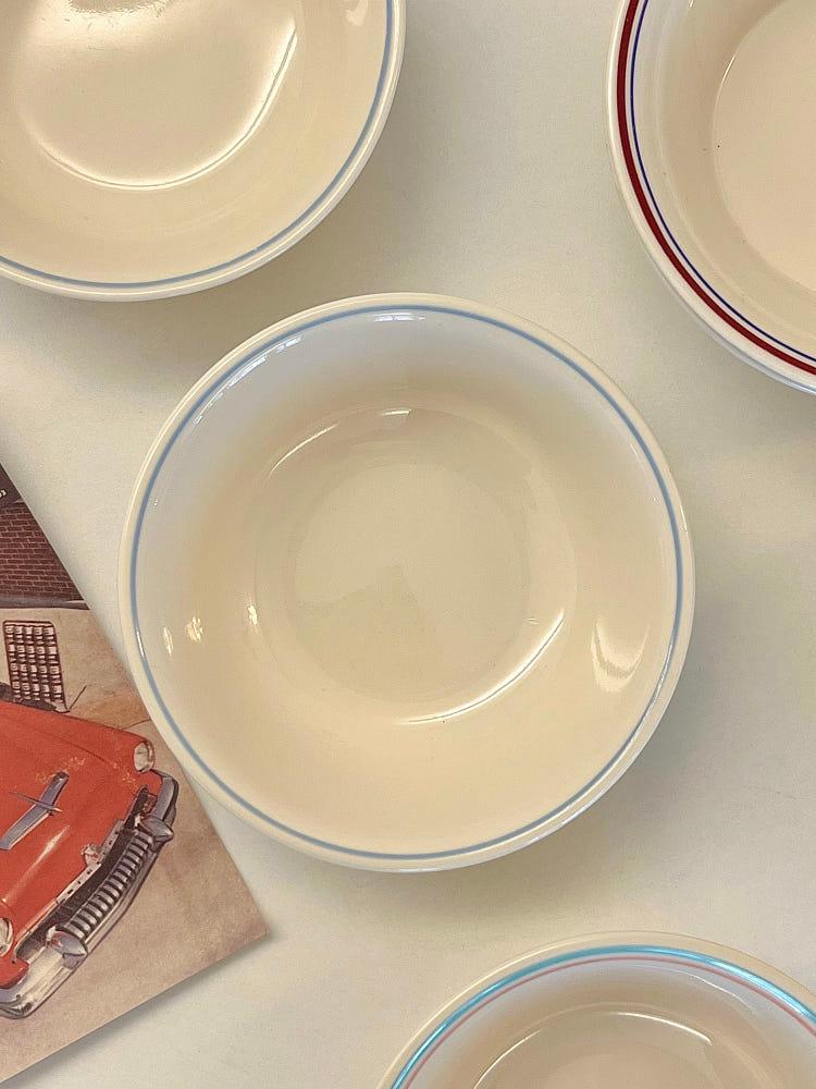 코렐 레이스부케 시리얼볼 수입 명품 빈티지 보울