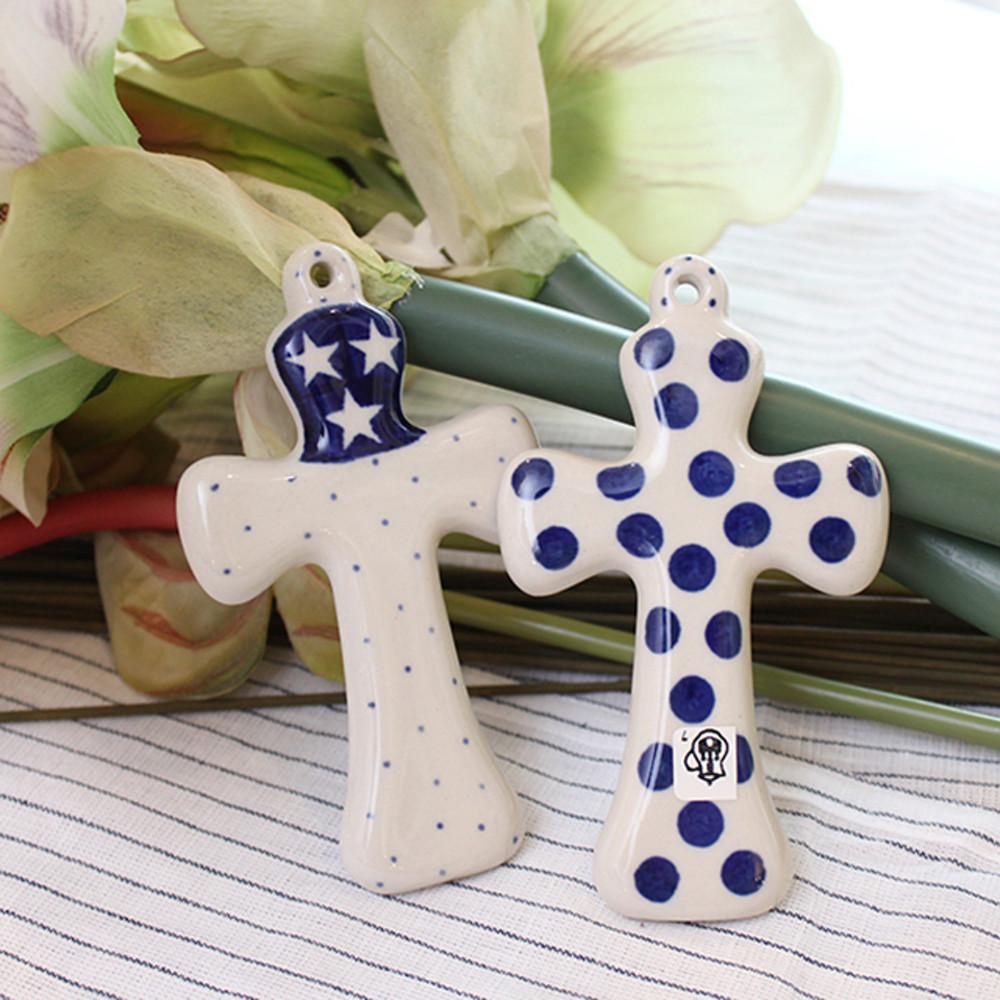 폴란드도자기 아티스티나 벽걸이 12X7cm십자가