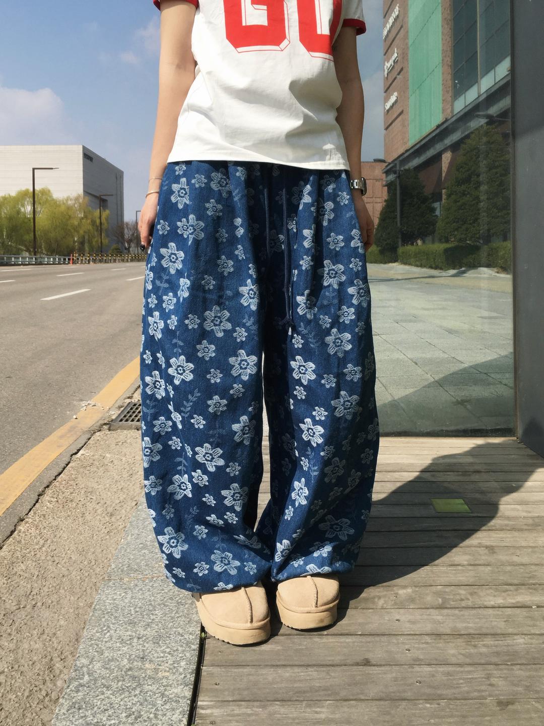 블루밍 플라워 데님팬츠 (2c)
