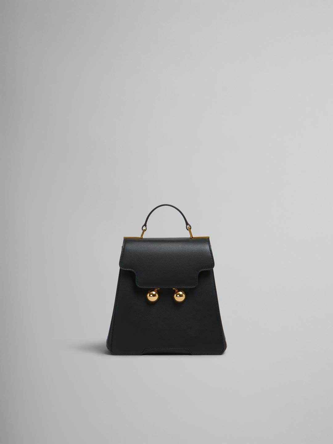 블랙 가죽 소재 Trunkaroo 백팩