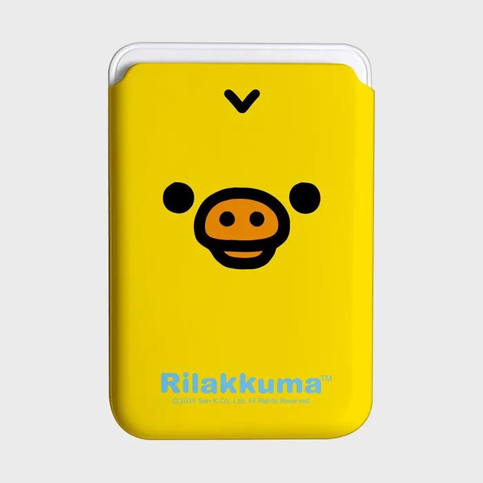 리락쿠마 페이스 하드 맥세이프 하드 카드 지갑_키이로이토리