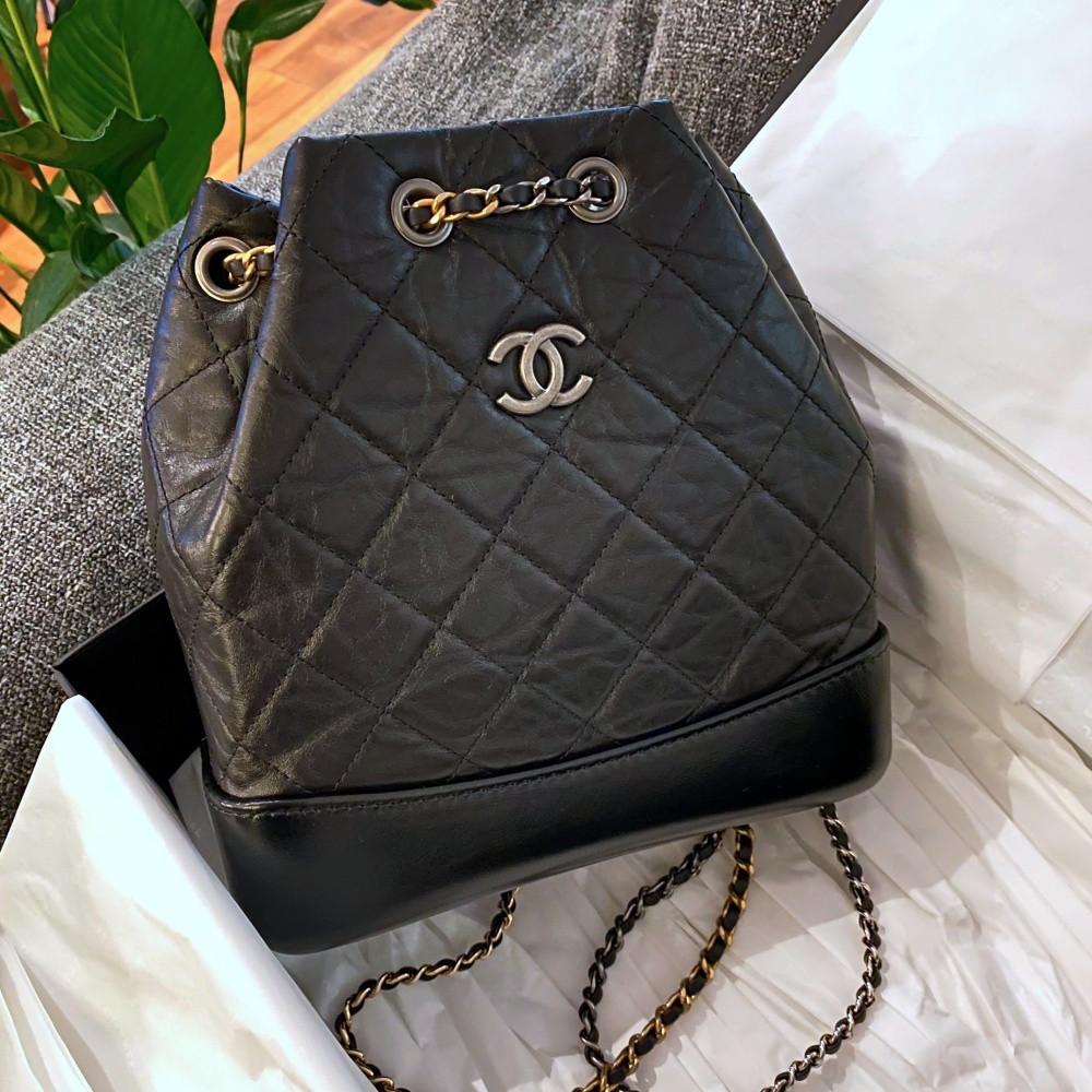 [CHANEL] 샤넬 가브리엘 백팩 스몰 블랙 GABRIELLE BACKPACK SMALL BLACK A94485 Y61477 94305