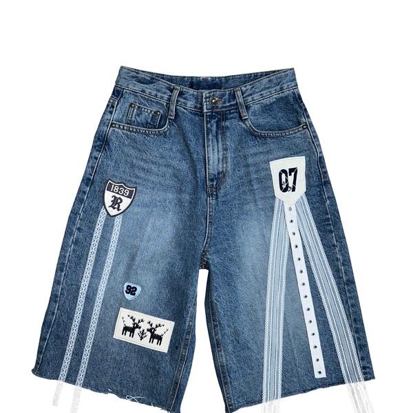 07 RACE TREK DENIM HALF PANTS