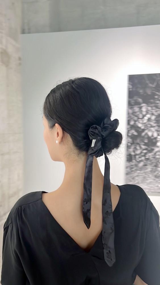 한복 스크런치 리본 (Hanbok Scrunchie Ribbon) 샵아빠르떼 댕기 스크런치 헤어곱창밴드 머리곱창끈