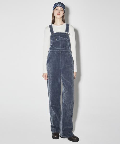 여성 벨벳데님 오버롤 IN(B244DO990P) 인디고