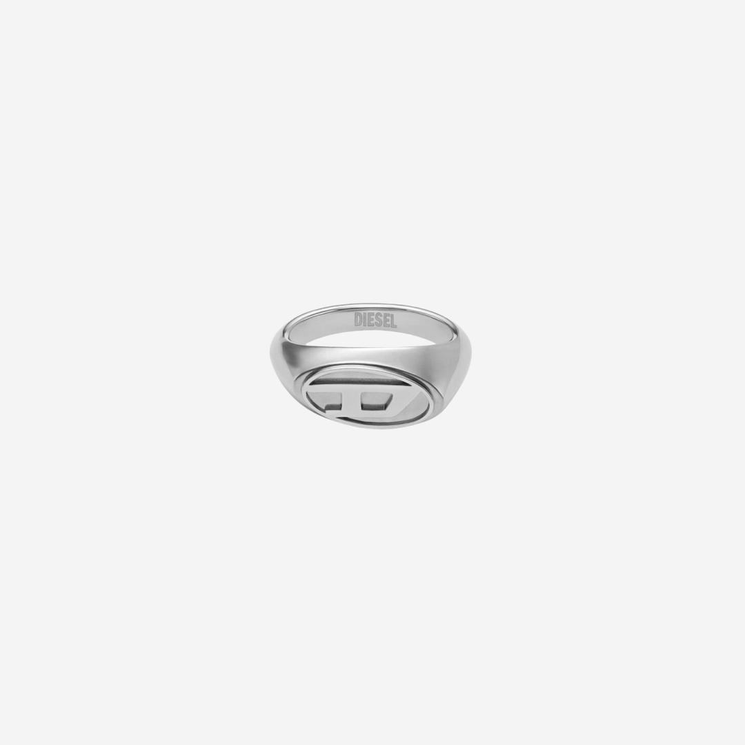 Diesel Dx1475 Stainless Steel Signet Ring Silver