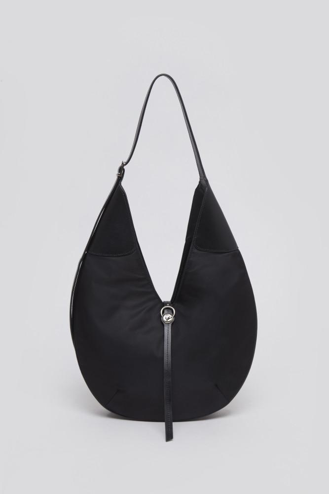 [아카이브앱크]Luv hole hobo bag(Nylon black)