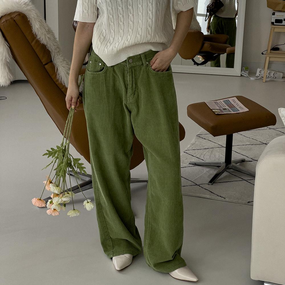 [뉴모즈/유니섹스] 워싱 골덴 바지