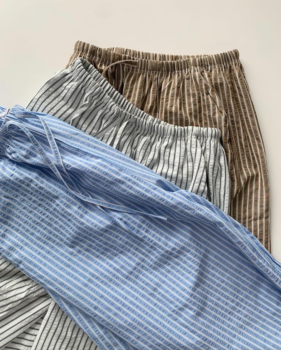 ne quality seersucker stripe pants