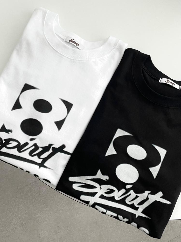 남녀공용 간절기 8볼 프린팅 오버핏 프리사이즈 면 긴팔 쭉 티셔츠