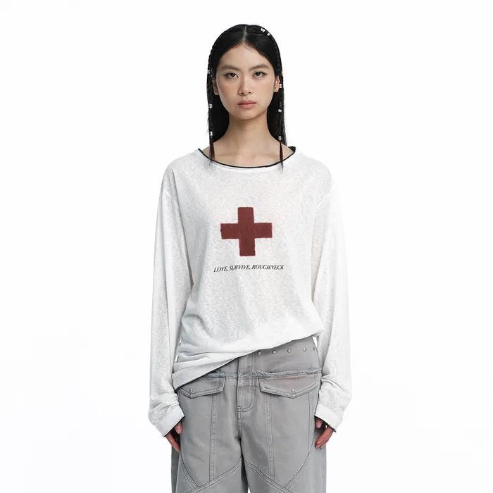 Survive Loose-fit Long Sleeve White