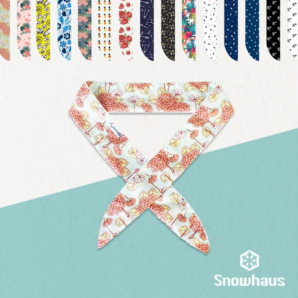 스노우하우스 국산 아이스 쿨스카프 넥쿨러 여름 등산 쿨 밴드 머플러 스카프 넥밴드 수국