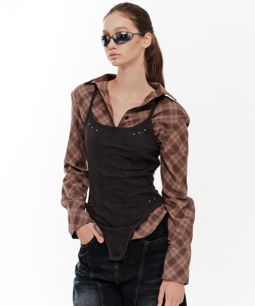 VITT STUD BODYSUIT (CHARCOAL)