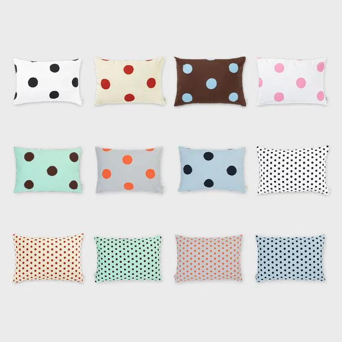 퍼 프리 볼드 도트 양면 베개 커버_7 Colors
