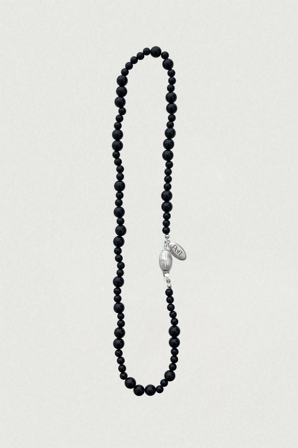 BLACK GEMSTONE NECKLACE