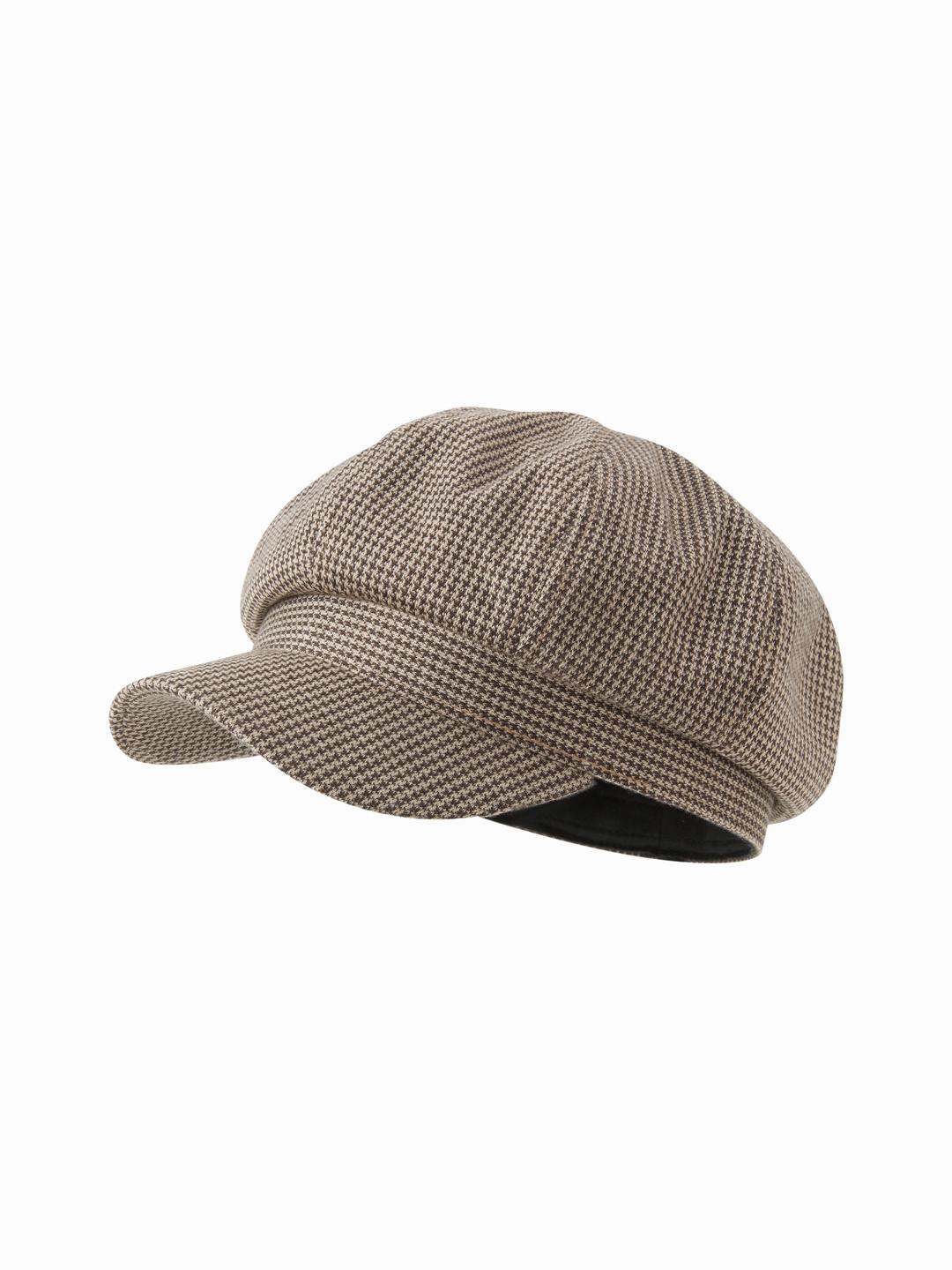 HOUNDSTOOTH BERET HAT