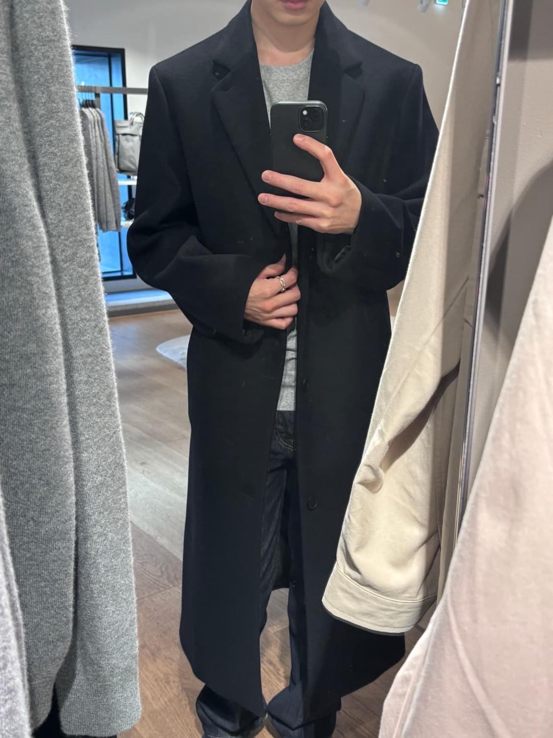 cos 싱글 브레스티드 울 코트 44 | 후루츠패밀리