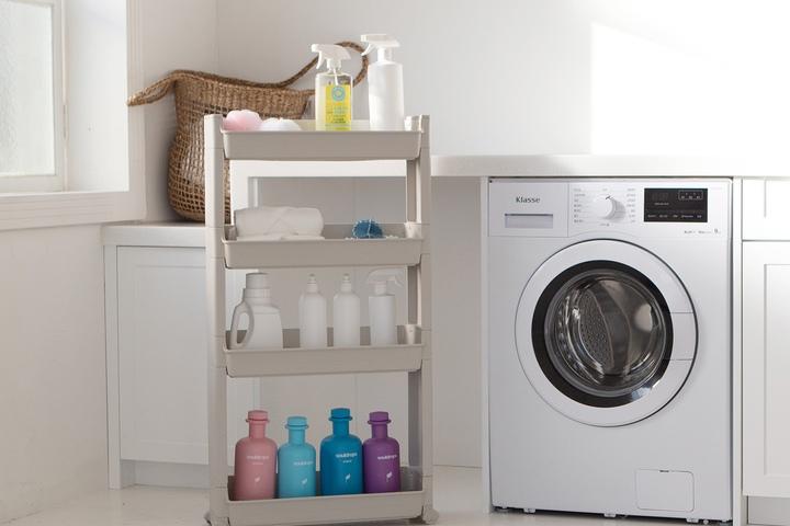 이동식 틈새수납장 수납선반 4단