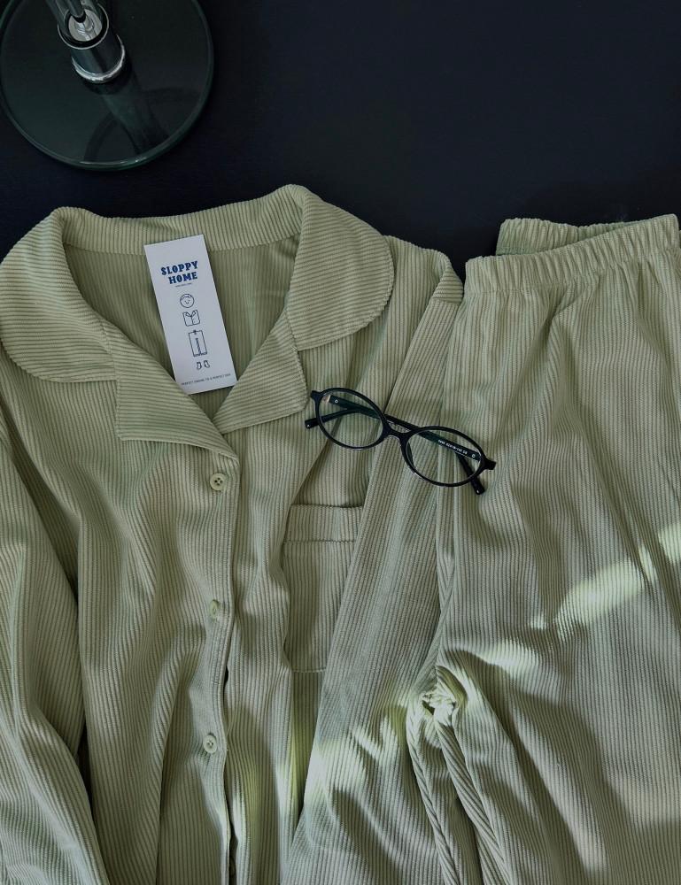 메론 파자마 melon pajamas / 코듀로이 / 키작녀추천 / 겨울잠옷