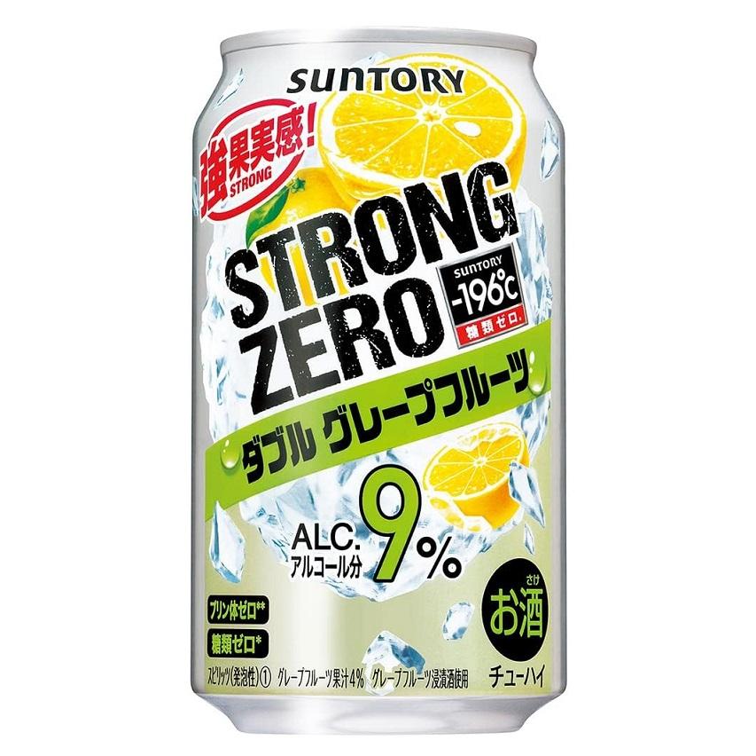 산토리 츄하이-196℃ 스트롱 제로 더블 자몽 350ml × 24캔 / 배송비포함
