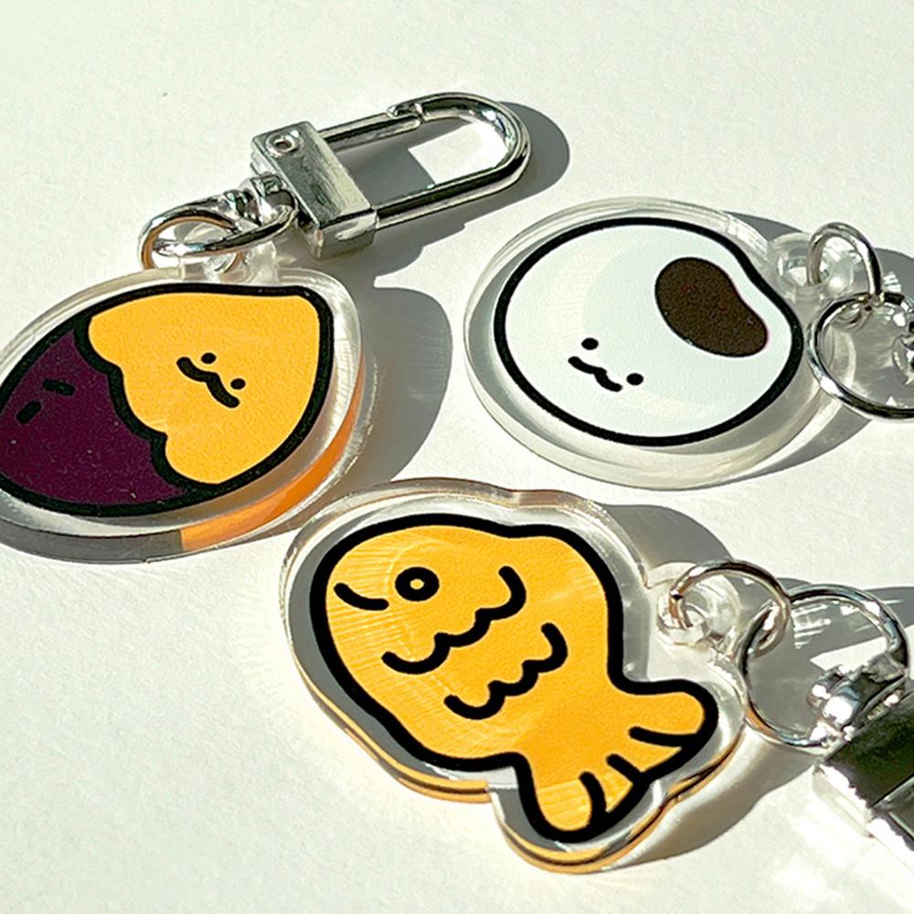 고구마 붕어빵 댕냥이 키링 키홀더 아크릴 에어팟 버즈라이브 백참 가방 아크릴참 악세사리
