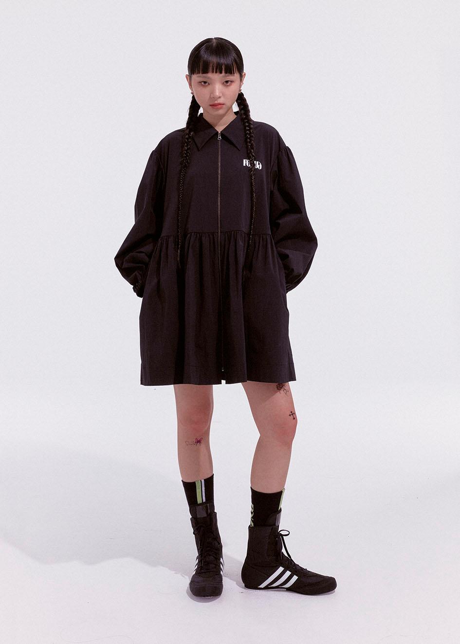 PAKUA ZIP-UP DRESS JACKET _ BLACK