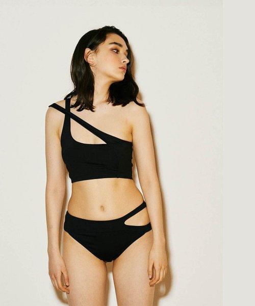 One shoulder Cut-out Bikini