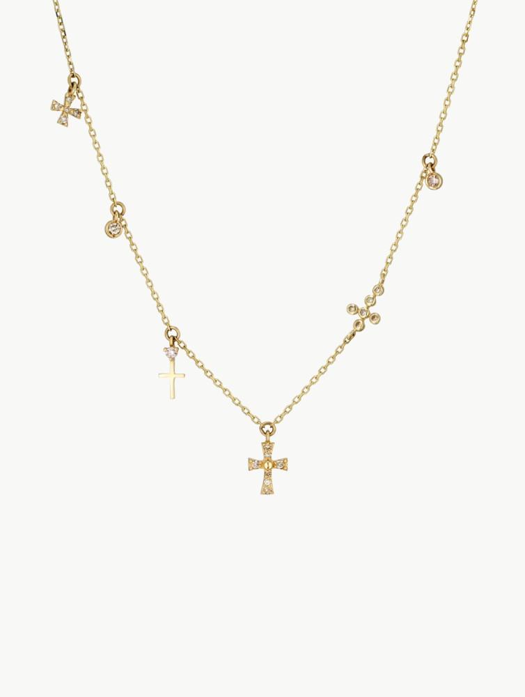 14k 크로스 유닛 네크리스