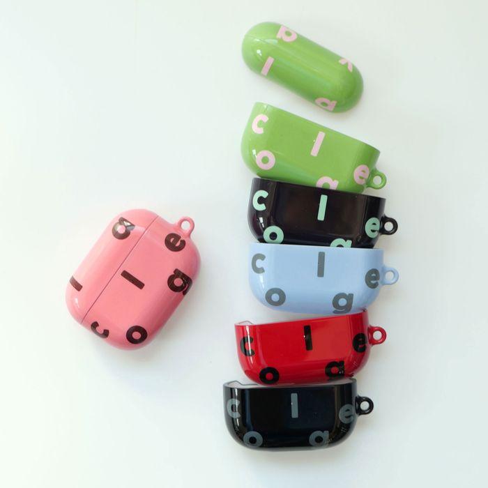 Logo Alphabet Color Airpods Case (6color)