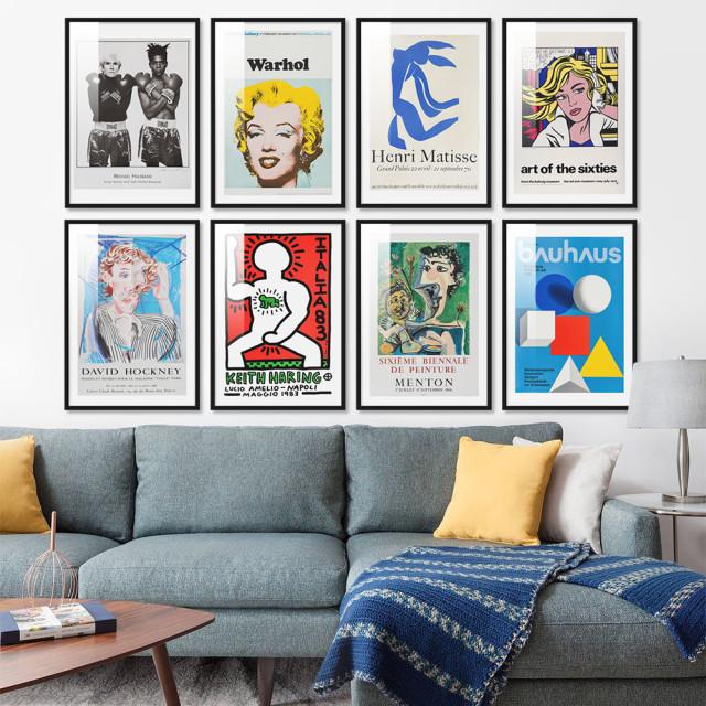 빈티지감성 전시회 포스터 32종 명화 북유럽 인테리어액자 그림