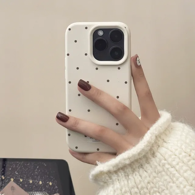 [🚀에이블리🔥추천 ]  아이폰16 15 14 13 12 땡땡이 젤리 실리콘 카메라보호 심플 일상 선물 남자 여자 아이폰케이스