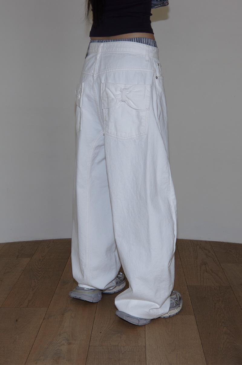 TIDE BACK POCKET RIBBON PANTS