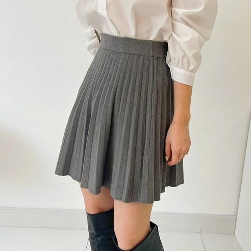 퍼니걸스 5786 데일리 주름 니트 미니 스커트 여성의류 - 스커트/치마 | 쿠팡