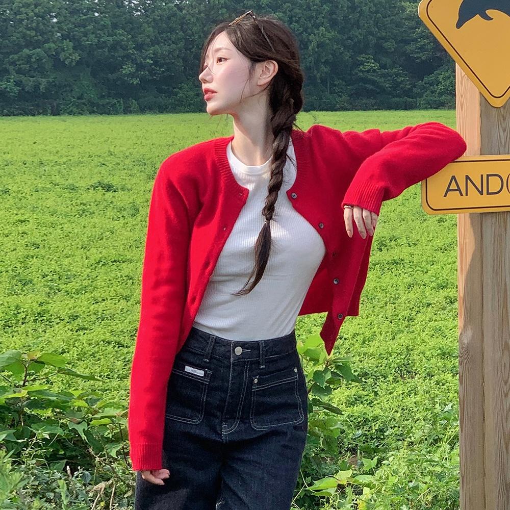 프리미엄 캐시미어 라운드넥 가디건_3COLORS