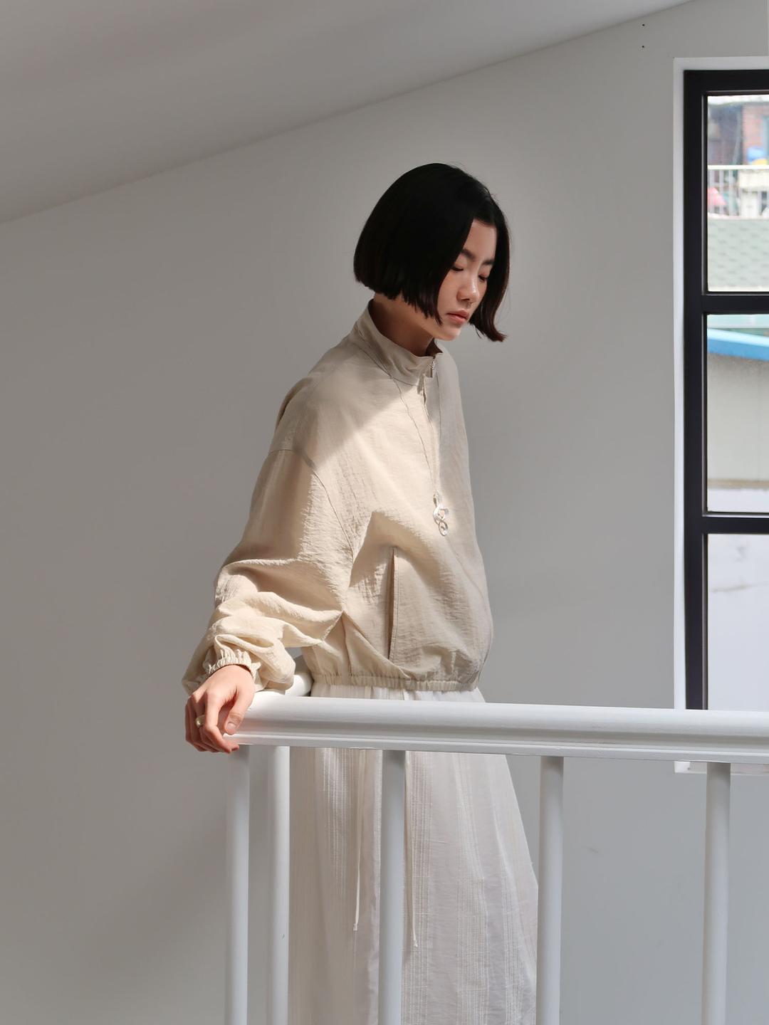 [주리, 유이수 착용] Sheer nylon light jumper_3colors