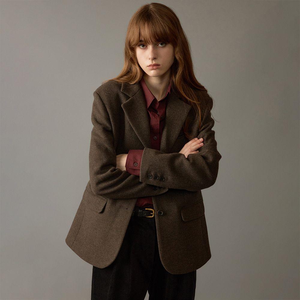 [29CM 단독 3차]Classic wool single Jacket (Brown)